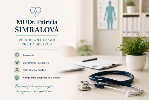 MUDr. Patrícia Šimralová - všeobecný lekár Košice | Komplexná starostlivosť o zdravie v prvom kontakte